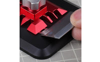 360 Degree Tool Holder Low-Profile Base Rotary Clamp Stand Aluminum Alloy Rotary Tool Clamp for Model Makers