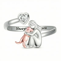 Sentimental 925 Silver Band Delicate Adjustable Band Open Jewelry Polished for Daily Wear