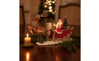 Christmas Music Boxlit-Illuminated Musical Box with Lights Nostalgic Decoration for Collectors
