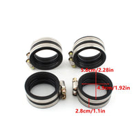 4 Pieces Air  Strainer Hose Heat Resistant Rubber Intake Boot Strictly Tested Rubber Intake Hose