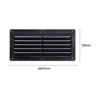 Rectangular RV Vent Cover with Screws Weatherproof Louvered Exhaust Grille Weather-Resistant Louvered Vent Cover Easy to Install for Recreational Vehicle Builders