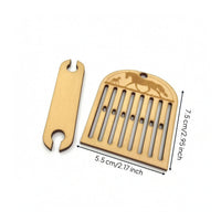 Backstrap Loom Handheld Weaving Loom Kit Weaving Kit with Shuttle Versatile Long-Lasting for Crafters, Home DIY, Travel