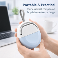 Multi-Functional Keyboard Cleaning Brush Pen for Computer Laptop, Portable Electronics Cleaner Kit with Soft Brush for Earbuds