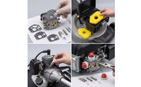 2 Pieces Replacement Carburetor Repair Kit Overhaul Carburetor Rebuild Kit Essential Parts for Lawn Mower