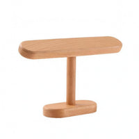 Rounded Edges Crossbar Jewelry Stand Wooden Bracelet Stand Stable Base Beaded Bracelet Holder Space Saving