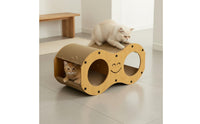 Wavy Cat Scratcher House Construction Pet Supplies Curved Design for Cats