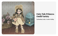1/6 Scale Princess Doll Clothes Changeable Vintage Design for Girls, Display, Dollhouse Play