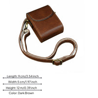 Snap Closure Leather Camera Case Scratch Resistant Compact Camera Pouch Vintage Design for Photographers, Travelers, Travel, Outdoor