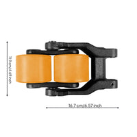 Pallet Truck Wheel Bracket Replacement Wheel Bracket with Mounting Ears Heavy-Duty for Maintenance Technicians, Warehouse Managers