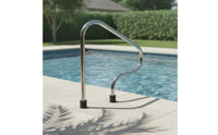 Stainless Steel Pool Handrail Curved Pool Handrail with Mounting Hardware Polished Railing Cylindrical