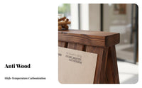 Carbonized Solid Wood Wooden V-Shaped Sign Weather Resistant Folding V-Shaped Sign Foldable Design Floor Standing Poster Display Heavy Duty for Shop Owners, Retailers, Event Planners, Outdoor, Storefront, Exhibition, Restaurant