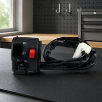 Multi-Function Left Handlebar Switch Wired Motorcycle Switch Assembly Multifunctional for Diy Mechanics