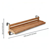 Balcony Railing Table Space-Saving Hanging Balcony Table Adjustable Compact for Apartment Dwellers, Small Areas