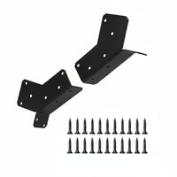 2 Pieces Angled Brackets Rust-Resistant Angle Support Bracket Coated Post and Beam Connectors for Construction