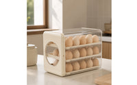 Egg Storage Box Clear Egg Organizer with Drawers Transparent for Kitchen