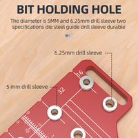 2-in-1 Hinge Cabinet Door Punch Locator for Woodworking