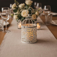 Birdcage Candle Holder Romantic Atmosphere Hollow Pattern Lantern Lightweight Hanging Tea Light Holder for Wedding, Party