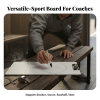 Portable Sports Playbook Board Lightweight Dry Erase Tactic Board Sturdy Clip for Coaches