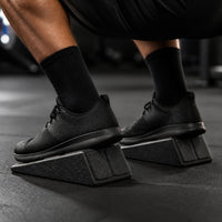 Non-Slip Calf Stretch Wedge Stable Squat Wedge Sloped Stretch Board Sturdy for Fitness Enthusiasts, Athletes, Home Gym, Physical Rehabilitation, Mindfulness Practice Studio