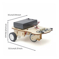 STEM Education Wooden Smart Car Kit Hands-on Ability Robotics Project Creative Thinking for Students