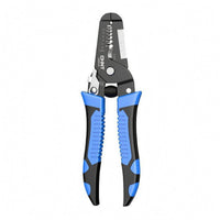 Serrated Gripping Surfaces Plier-Style Wire Stripper Measuring Markings Coil-Return-Loaded Wire Stripper Compact Hand Tool Non-Slip Handle for Electrical Work