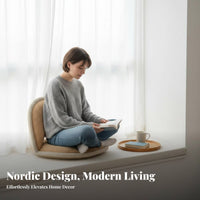 Foldable Design Adjustable Backrest Lounger Thickly Padded Adjustable Floor Lounger Thick Padding Lazy Sofa Multi-Purpose for Students, Meditators, Bay window seat, Bedroom, Lounging, Living Room