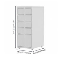 Under Desk Drawer Cabinet Multi Layer Steel Storage Cabinet
