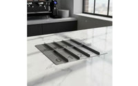 Numbered Drink Carrier Rack Low Profile Stainless Steel Drink Carrier Rectangular
