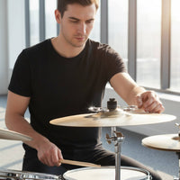 Cymbal-mountedHat Chime Disc Metal Cymbal Chime Disc Replacement Parts Tambourine for Jazz