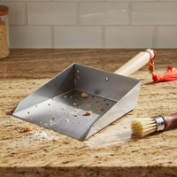 Mini Desktop Dustpan Thickened Stainless Steel Dustpan Compact Household Cleaning for Kids, Desk, School