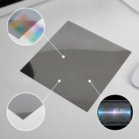 Polarized LCD Polarizer Film Reduce Glare LCD Polarizing Film Easy to Cut Filter Gray for Electronics Maintenance