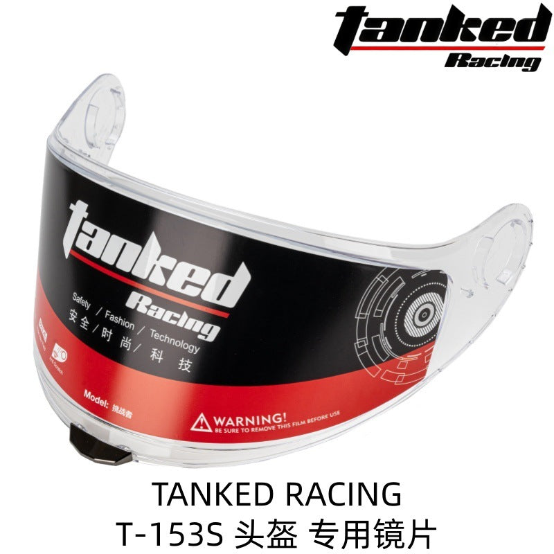 TANKED RACING T153S Helmet Shield, PC Material, ECE Certified
