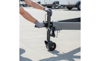 Side-Wind Trailer Jack with Wheel Swivel Trailer Jack Coated Hardware Bolt-on for Boat Owners