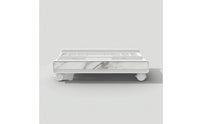 Ventilated Computer Case Stand with Wheels Slim PC Stand with Wheels Swivel Mobile Computer Processing Unit Holder Stable for Gamers