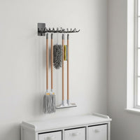 Space Saving Wall Mounted Shovel Rack Secure Grip Garden Tool Organizer Heavy Duty for Indoor