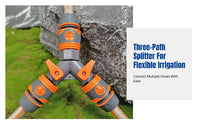 Dual-Port Valve Splitter Individual Shut-Shut-down Valves Dual-Port Hose Splitter LeakResistant Long-Lasting Design