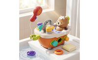 Light-up Bathtub Toy with Shower Head Colorful Musical Bathtub Toy Fun Water Play Set Sensory for Toddlers, Babies