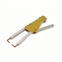 Handheld Pointjoining Butt Clamp Compact Joining Clamp with Copper Tips Precision Clamps Pivoting for Welders, DIYers, Metal Fabrication, Workshop