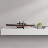 1:1000 Scale USS Missouri Battleship Model Tabletop USS Missouri Model Authentic Warship Realistic for Office, Bookshelf