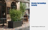 Outdoor Aluminum Planter Box, Metal Flower Pot Stand, Garden Divider, Modern Minimalist, Floor Standing
