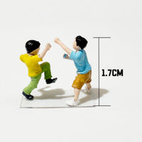 Hand Painted 1:64 Playground Model Detailed Children Playing Miniature for Desk Display