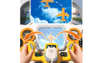 Airplane Cockpit Toy Pretend Play Flying Cockpit Toy Interactive Cockpit Dashboard Panel Kit for Young Children, Preschoolers, Playroom, Preschool
