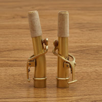 2 Pieces Soprano Saxophone Neck Straight Saxophone Neck Curved Soprano Sax Cork for Saxophonists, Students, Repair, Performance, Practice