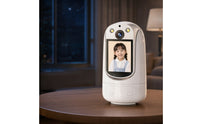 WiFi Camera with LCD Screen Indoor Smart Camera with Screen Wireless Full-Color for Pets, Nursery, Office
