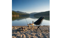 Aluminum Alloy Frame 360 Degree Rotating Outdoor Chair Foldable Design 360 Degree Rotating Camp Seat Easy Assembly Swivel Camping Chair Long-Lasting Oxford Material for Hikers