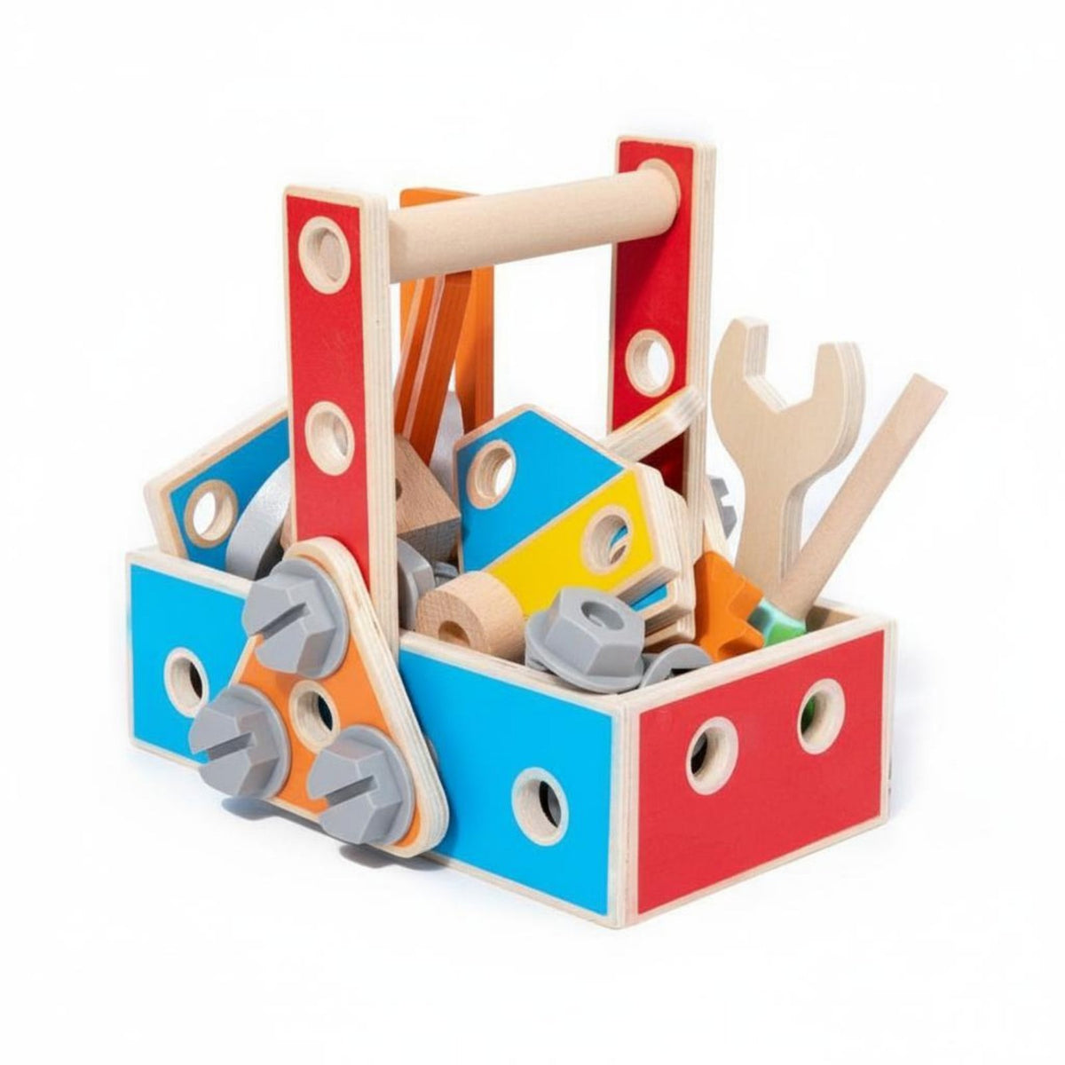 Screw Assembly Toy Develops Fine Motor Skills Kids Construction Imagination Kids Wooden Tool Set for Preschoolers, Daycare