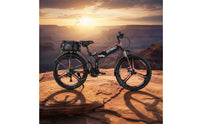 Electric Mountain Bike Foldable Mountain Bike Disc Brakes Power Assist Assist Electric Bike for Rough Terrain, Outdoor, Travel