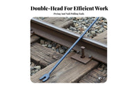 Railway Fastener Puller Heavy Duty Railroad Track Tool Single-Piece Ly Molded Nail Puller for Professionals, Emergency Urgent Help, Garage