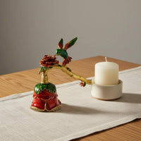 Long Handle Candle European Appearance Long Handle Candle Wick Smotherer Hand-Painted Wick for Collectors, Wedding