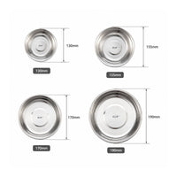 20 Pieces Stainless Steel Plates and Bowls Set Rust-Resistant Stainless Steel Camping Set Dishwasher Metal Dishes